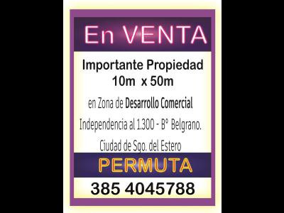 Terrenos Venta Santiago Del Estero VENTA de importante Propiedad