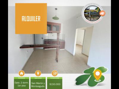 Departamentos Alquiler Santiago Del Estero Dpto 2 dorm. LB 1er Piso San Martin