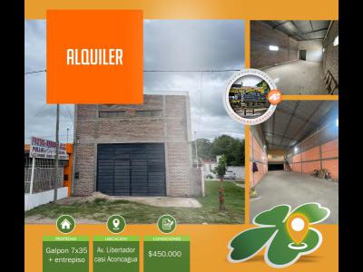 Oficinas y Locales Alquiler Santiago Del Estero Galpon con entre piso Av. Libertador LB